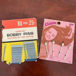 🎈$5🎈 VINTAGE Wil-hold & Nemo Jeweled Bobby Pins! FREE🔥 w/ ANY purchase!